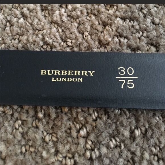 Burberry Black Leather with Gold Plaque Belt main image 7